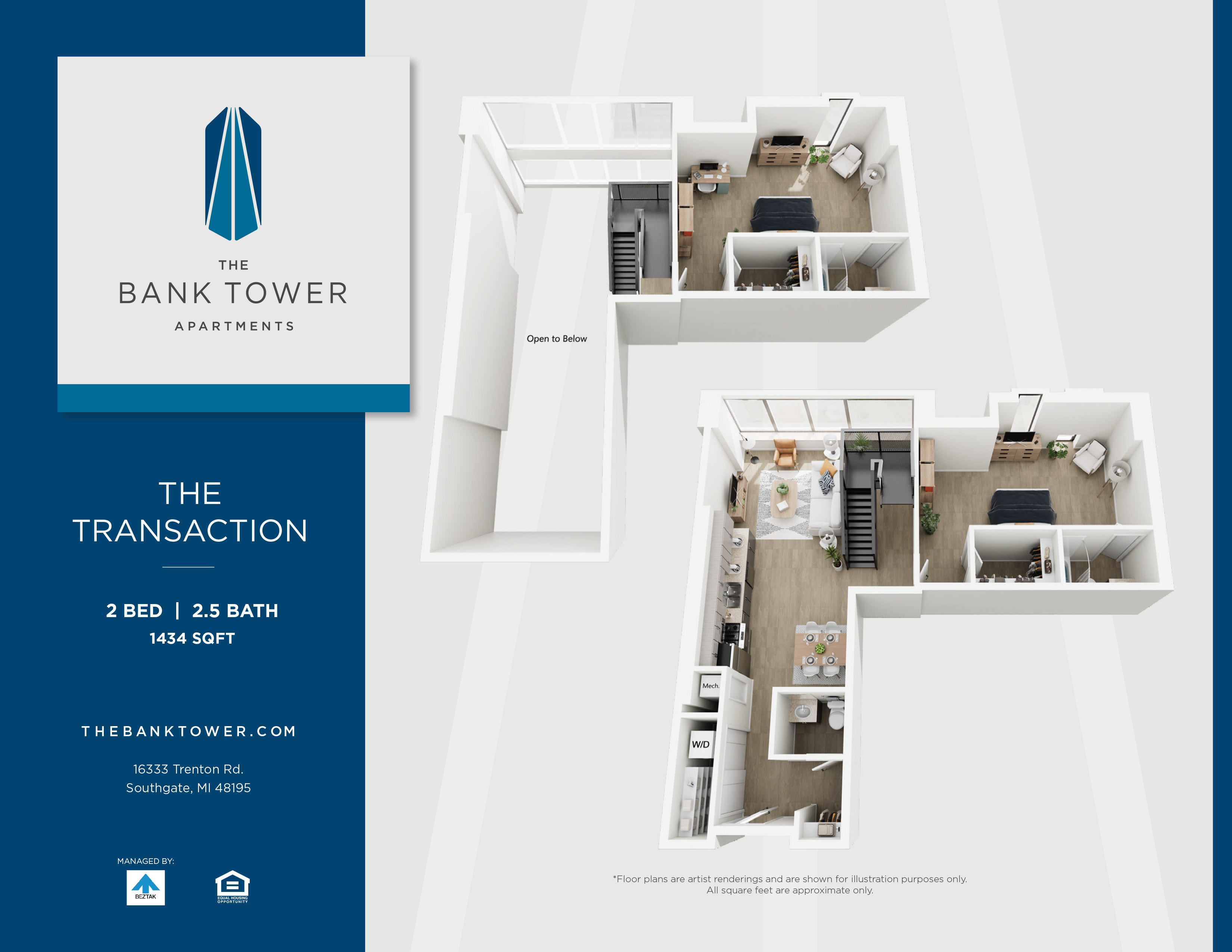 The Transaction floor plan